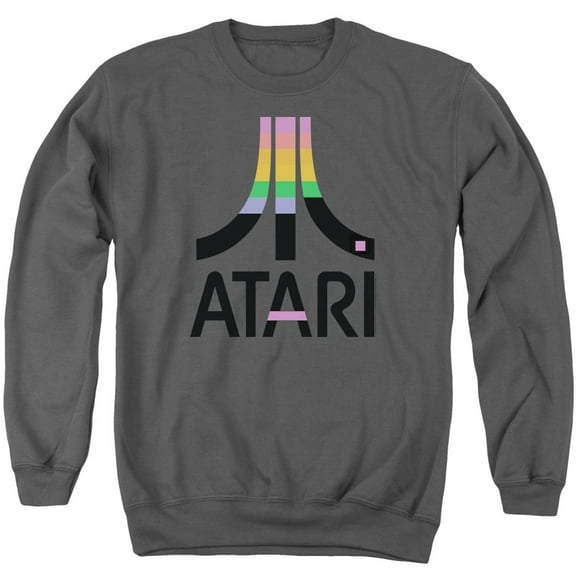 Atari Breakout Inset Unisex Adult Crewneck Sweatshirt, Charcoal, Medium