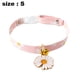 thumbnail image 2 of Collar para gatos, collar para perros, collar ajustable con lazo y colgante de cuero para gatos y cachorros, 2 of 5