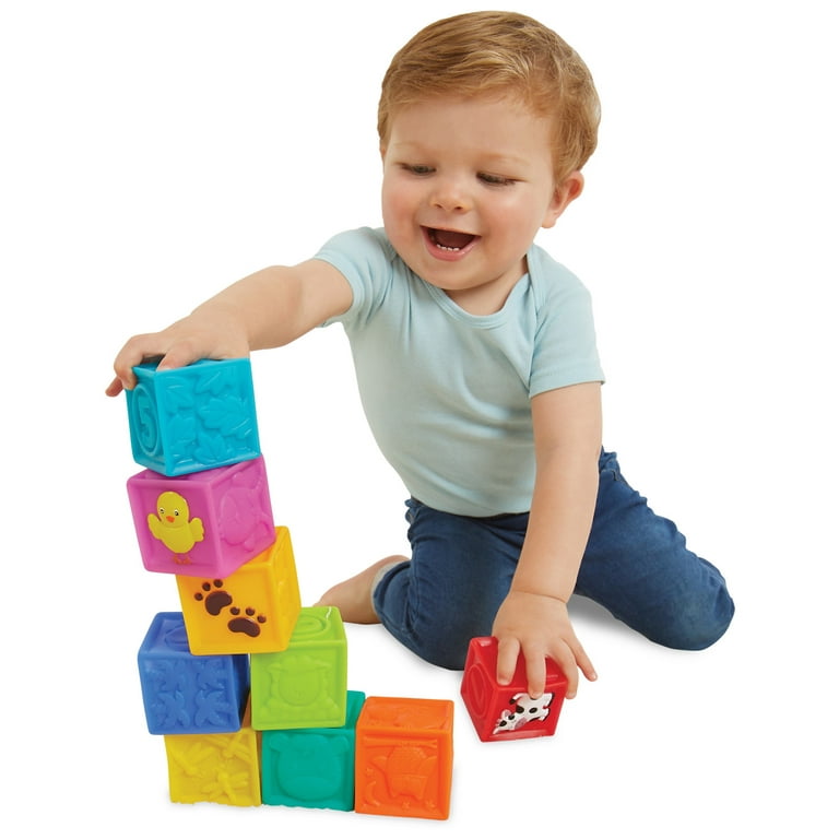 When should my child be able to stack 6 blocks?