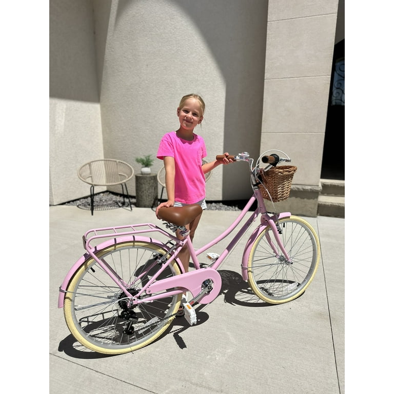 【Glerc】Missy女の子自転車 24インチ レトロシティーサイクル Glerc 24
