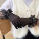 thumbnail image 3 of Guantes de satén con lazo y encaje de perlas para mujer, elegantes guantes de novia para fiesta de boda, con protección solar, accesorios para fiesta de boda, 3 of 5