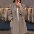 thumbnail image 2 of Luvior Long Sleeve Knit Oversized Cardigan Sweaters for Women Loose Lapel Solid Color Thick Cardigan Coats with Pockets, 2 of 2