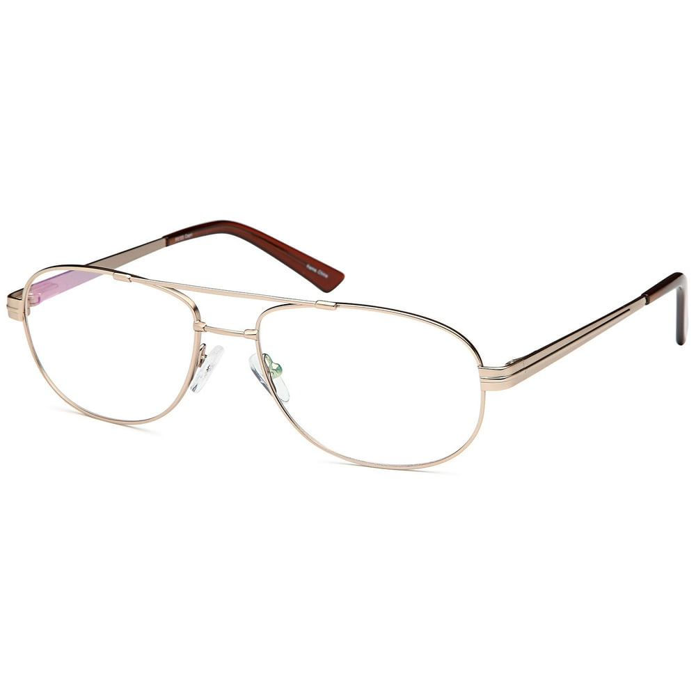 Mens Eyeglasses 57 18 145 Gold Metal 