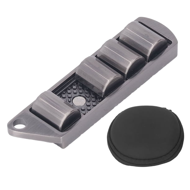 Juguete deslizante magnético de metal con forma de vaina de guisante para adultos, para aliviar el estrés, el autismo y la ansiedad, juguete sensorial plateado
