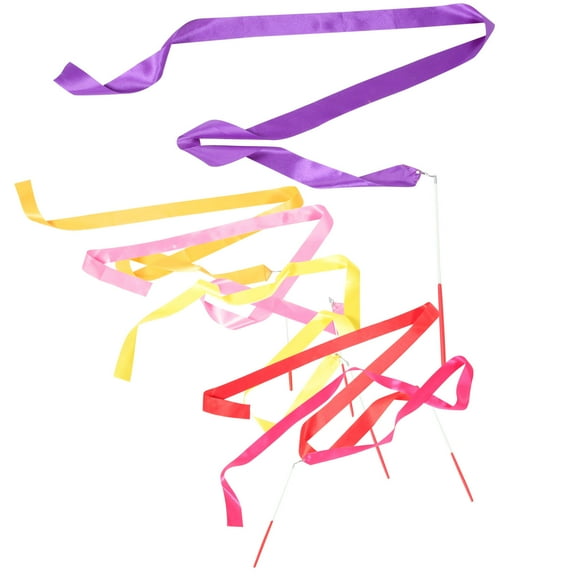 Supvox 6-Pack Gymnastics Ribbons for Dance, Art, and Performance Props, Perfect for Rhythmic Gymnastics and Cheerleading