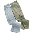 thumbnail image 4 of Real Love Girls' Sweatpants - 2 Pack Soft Fleece Casual Jogger and Cargo Pants for Girls (7-16), 4 of 7