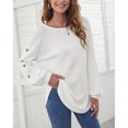thumbnail image 4 of Camiseta de Manga Larga Nikou para Mujer Cuello Redondo, 4 of 8