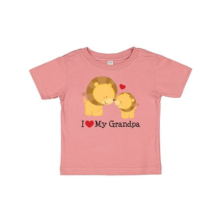 

Inktastic I Love My Grandpa Gift Baby Boy or Baby Girl T-Shirt
