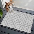 thumbnail image 3 of 2x3 Ft Entryway Area Rug, Grey Morocco Kitchen Rug Runner Washable Floor Mat, Abstract Geometric Leaf Diamond Lattice Non Slip Indoor Door Mat Throw Carpet for Bathroom Living Room Bedroom, 3 of 8