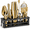 Gold/Black-28oz Boston Shaker, variant on Mixology Bartender Kit Bar Set | 16-piece Cocktail Shaker Martini Barware Mixing Tools For Home Bartending Incl. 35 Recipe Cards G