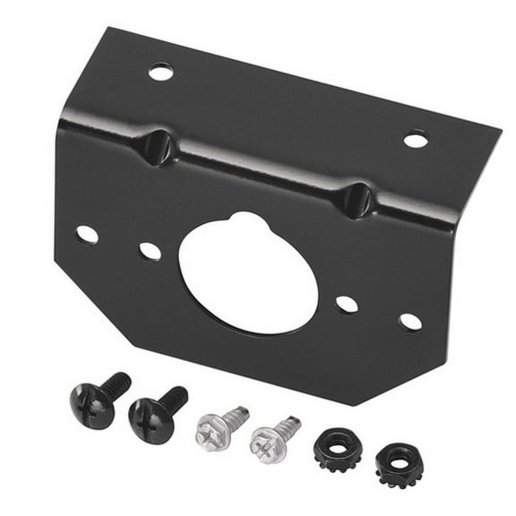 Cequent 54-18137 Bargman 4/5/6 Way Round Black Mounting Bracket W/ Hardware