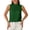 Green, variant on Womens Elegant Satin Camisole Top Pleated Detail Sleeveless Halter Neck Work Formal Blouse Green L