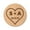 Beige (Rustic Wood), variant on Darling Souvenir Round 45 Pieces Heart Save The Date Stickers Personalized Bride Groom Initials And Date Envelope Seals - Mint