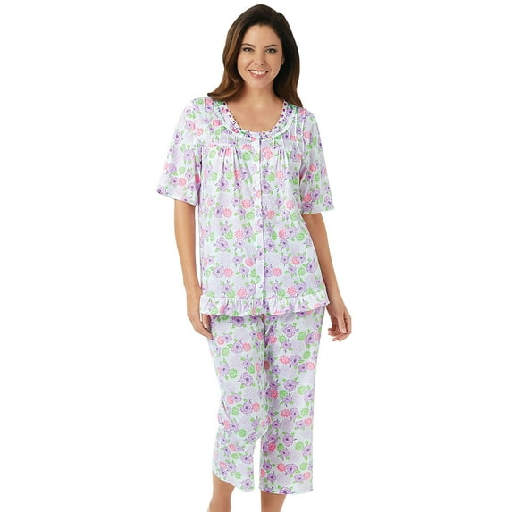 Ruffled Capri PJ Set by Cozee Corner