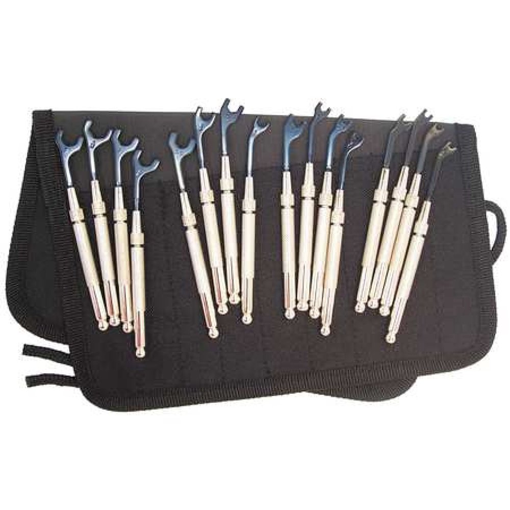 MOODY TOOL 570122 Open End Wrench Set,SAE/Metric,16 Pc