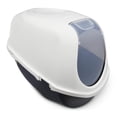 thumbnail image 2 of (6 pack) Vibrant Life Mega Smart Cat Cove Enclosed Cat Litterbox, Navy & White, 1 Count, 2 of 8