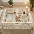thumbnail image 2 of WOBOGO Orange Easter Rabbit Baby Playmats Extra Large Waterproof Rollable Activity Pads for Toddlers 50×50inch, 2 of 7