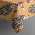 thumbnail image 4 of Cute Hedgehog Mushroom Rectangle Tablecloth 60"x102",Waterproof Polyester Rectangle Table Cloth, Wipeable Spillproof Polyester Tablecloth for Dining, Camping, Indoor and Outdoor, 4 of 6
