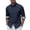 Navy Blue, variant on Men's Dress Shirts Solid Long Sleeve Stretch Wrinkle-Free Formal Shirt Business Casual Button Down Shirts, Contrasting Color Collars and Cuffs