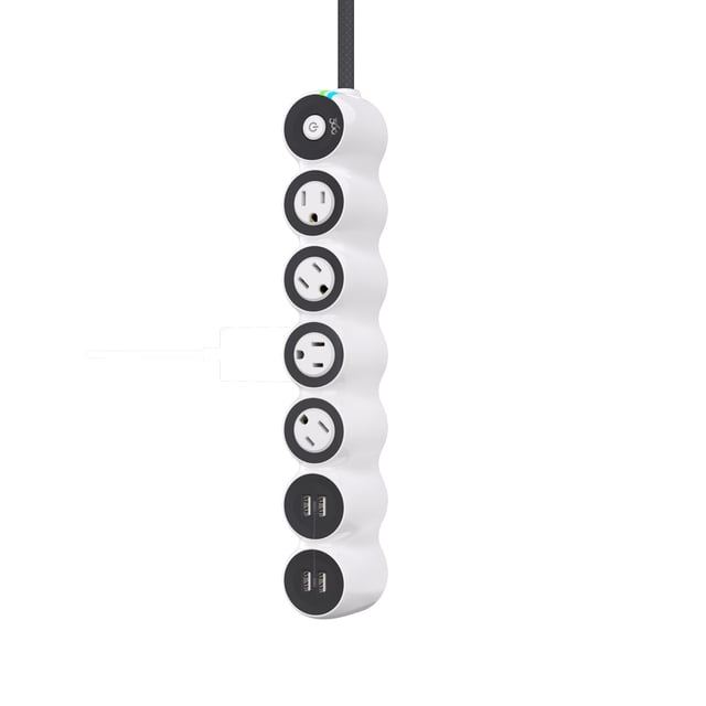 Power Strip 360 Electrical PowerCurve 4 enchufes, 4 USB de 1,5 m