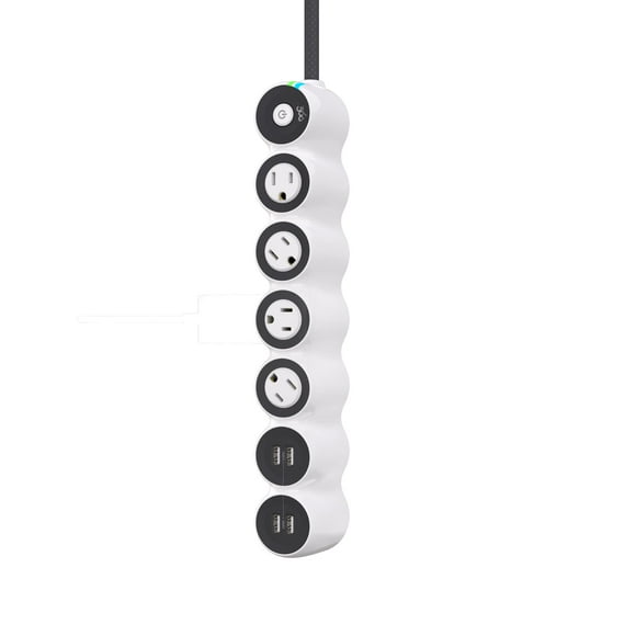 Power Strip 360 Electrical PowerCurve 4 enchufes, 4 USB de 1,5 m