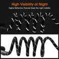 thumbnail image 6 of TiokMc 5FT Rope Dog Leash for Medium & Large Dogs up to 150lbs, Padded Handle, Reflective Threads, Durable Braided Nylon, Strong Metal Clasp Black, 6 of 7