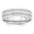 thumbnail image 1 of 14k White Gold Light Comfort Fit Fancy Band - Size 12, 1 of 2