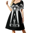 thumbnail image 2 of Vestido vintage King Kong, vestido de noche para mujer, vestido morado, vestido de verano para mujer, elegante vestido de fiesta para mujer., 2 of 7
