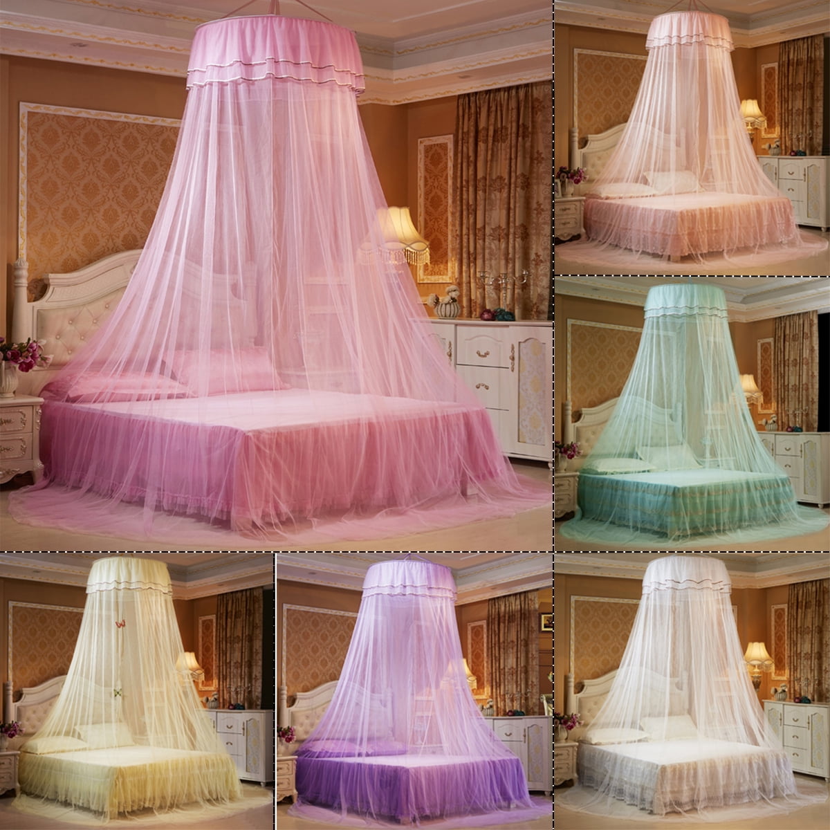 Elegant Lace Dome Mosquito Net Ceiling-Mounted Mosquito ...