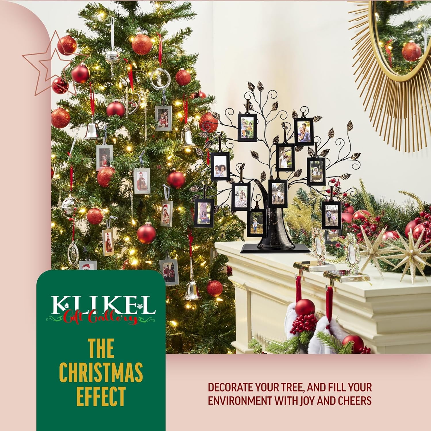 Klikel 20" Family Tree Picture Frame Display (10 Count)
