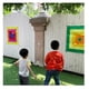 thumbnail image 3 of Juego de dardos para niños, tablero de dardos de tela con 10 bolas adhesivas, 3 of 5
