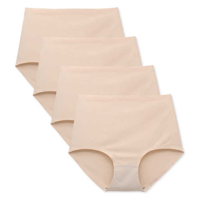 Calzoncillos de cintura alta Panties FallSweet No Show para mujer (paquete de 4)