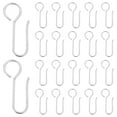 thumbnail image 1 of 30 ganchos metálicos para riel de cortina en forma de S, pequeños ganchos para cortina de techo, decoración para el hogar, la oficina y el hotel, 1 of 8
