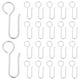 thumbnail image 1 of 30 ganchos metálicos para riel de cortina en forma de S, pequeños ganchos para cortina de techo, decoración para el hogar, la oficina y el hotel, 1 of 8