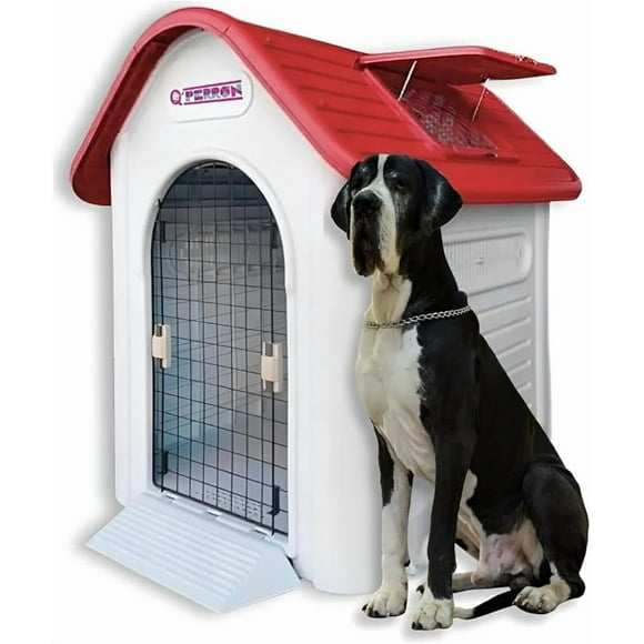 Casa Para Perro Q Perrón Para Raza Extra Grande Con Puerta