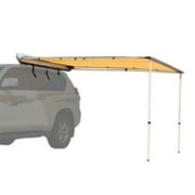 Outdoor Picnic Car Awning Portable Folding Car Tent Anti-UV Waterproof Camping Fishing Shelter Garden Beach Travel 8.2x8.2Ft