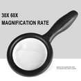 Magnifying Glass with Light 30x 60x Powerful Magnifying Glass