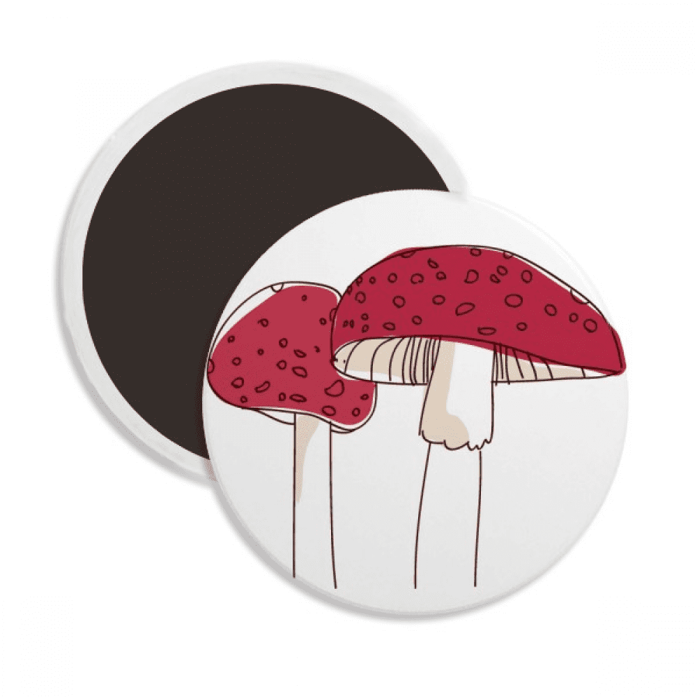 Realistic Swamm Line Poisonous Pattern Round Ceracs Fridge