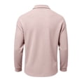 thumbnail image 6 of Hearthz Polo Shirts for Men Light pink Quick Dry Mens Long Sleeve Shirt Moisture Wicking Athletic Workout Mens Golf Polo, 6 of 6