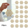 thumbnail image 2 of 24PCS Christmas Snowflakes Decorations, Material, with Hanging Ropes, Versatile for Tree/Windows/Backpacks, for Winter Parties, Memorable Holiday Gifts, 2 of 6