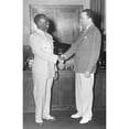 thumbnail image 2 of Fbi Director J. Edgar Hoover Shakes Hands With ActorDancer Bill 'Bojangles' Robinson. Aug. 19 History, 2 of 2