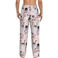 thumbnail image 3 of Goofa Cat Printed Soft Pajama Pants for Men, Wide Leg Comfy Casual Lounge Yoga Pants-Large, 3 of 9