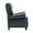 Navy Blue, variant on UIXE Stripe Pushback Recliner Chair Fabric Armchair Push Back Recliner Club Chairs Home Living Room, Stripe Gray