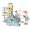 J, variant on Jindong Small Ducks Climbing Toys Electric Ducks Race Track Game Set Playful Roller Toy with Duck LED Flashing Lights Music Button Fun Duck Stair Climbing Toy for Tod