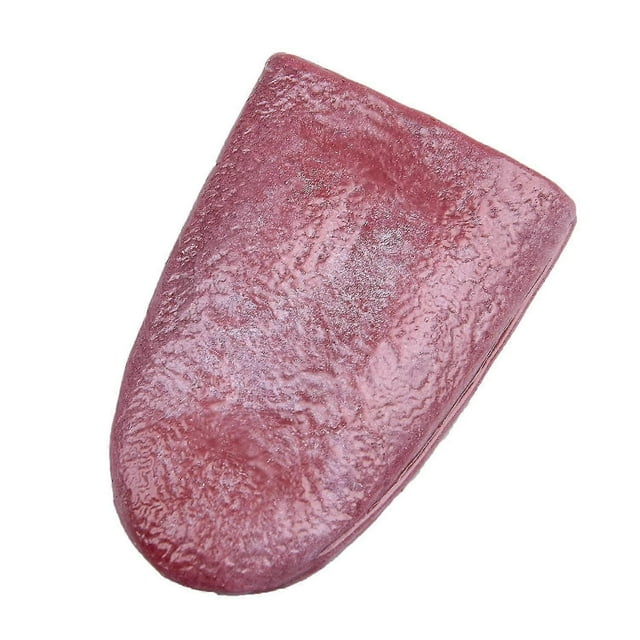 1 pieza de lengua falsa realista, accesorios de broma, lengua falsa elástica, lengua artificial para el Día de los Inocentes, Halloween