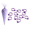 thumbnail image 4 of Seal Frosting Strap Cream Piping Bag Icing Ties Baking Cake Sealing Decorating Ring 20 Pcs, 4 of 6