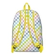 thumbnail image 3 of Colorful Checkered Backpack, Lightweight and Water-Resistant, Ideal for Commute and Campus Use, 3 of 5