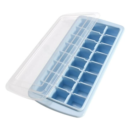 

Fjofpr Silicone Ice Making Mini 24 Square Ice Tray Home Mold Ice Making With Lid Ice Lattice