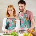 thumbnail image 3 of Labrador Dogs with Pioneer Flower Apron-Garden Aprons for Women with Pockets-Cotton Linen Waterproof Kitchen Cooking Gardening Aprons Adjustable for Kitchen,Cooking,BBQ and Salon 33x27 Inch, 3 of 3