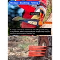 thumbnail image 5 of Cuña de tala para carpintería, tala de árboles para carpintería, suministros de registro, cuña de tala diseñada con precisión, 5 of 5